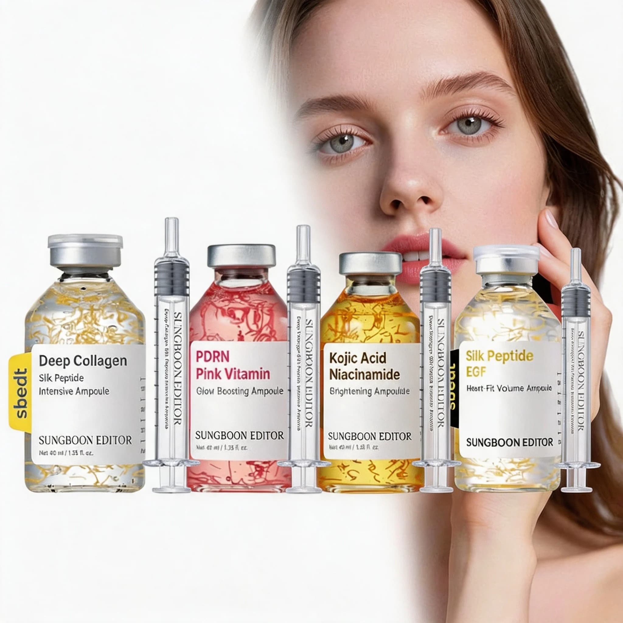 Intensive Lifting Ampoule Serum Silk Peptide Collagen Skin Tightening Firming Hydrating Elasticity Anti Aging Daily Face Care