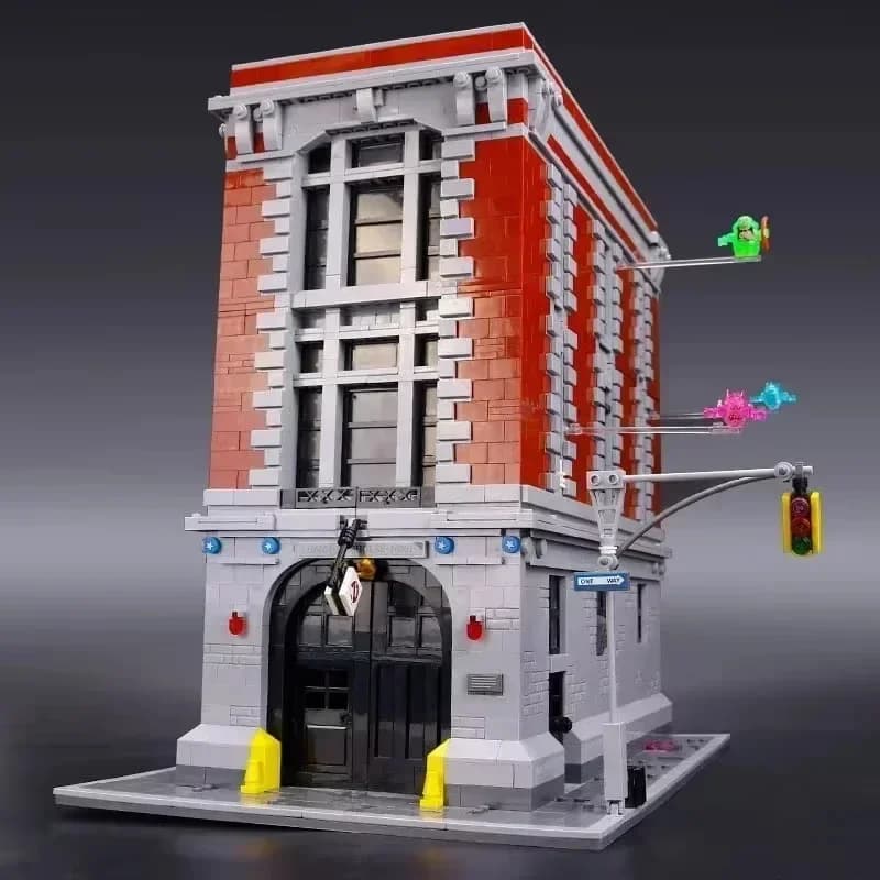 Disponibile Set Creativo di Blocchi da Costruzione 4634 Pezzi, Sede dell'Agenzia Fantasma, Set Caserma dei Vigili del Fuoco, Regalo per Bambini e Adulti, Compatibile con 16001 75827