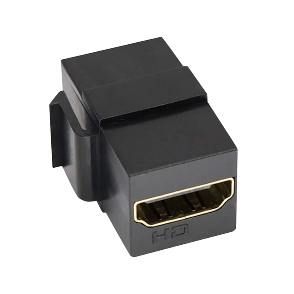 Keystone jack insert support 4K female-female coupler adapter Compatible with HDMI Easy to use for wall plate grip panel