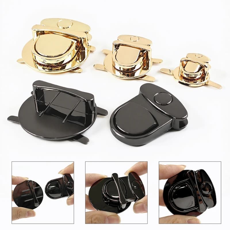 2/4/10 pezzi fibbie in metallo chiusura a scatto per borsa da donna portafoglio serrature twist chiusura borse chiusura fibbia accessori hardware fai da te