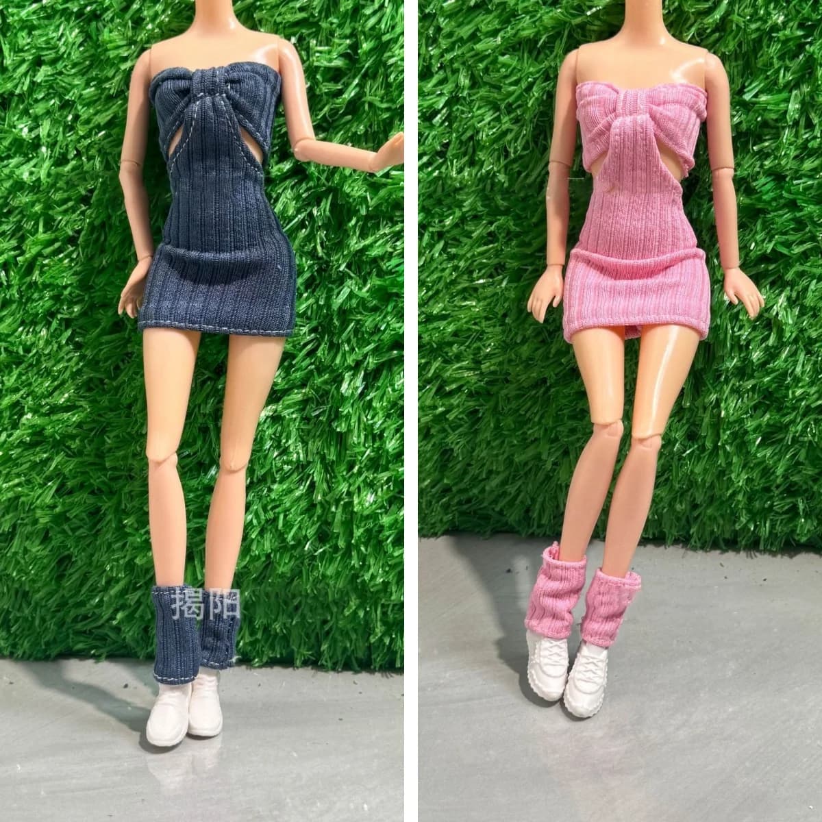 30 centimetri FR Supermodel Vestiti per le bambole Spice Girls Vestito sexy senza vita + Calzini impilati Set per 1/6 Moda Xinyi Doll FAI DA TE Dress Up