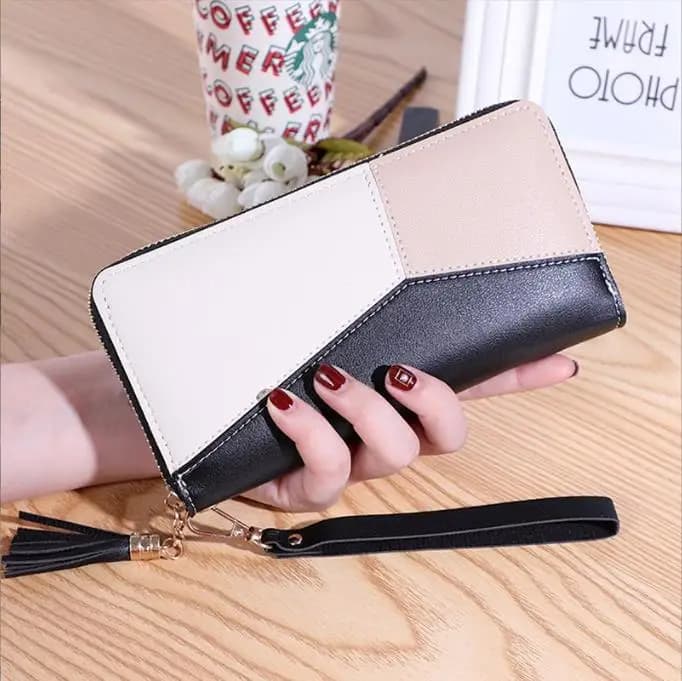Portafogli con Cerniera alla Moda all'Ingrosso, Borse Lunghe da Donna, Portamonete, Porta Carte in Pelle PU, Portafoglio