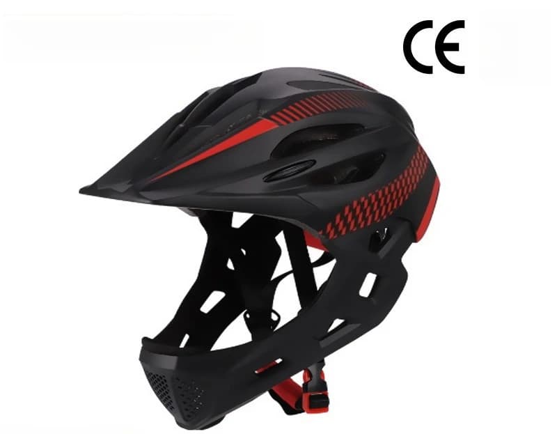 Casco da mountain bike per bambini CE con rete anti-insetti, casco integrale per bici senza pedali, leggero e traspirante