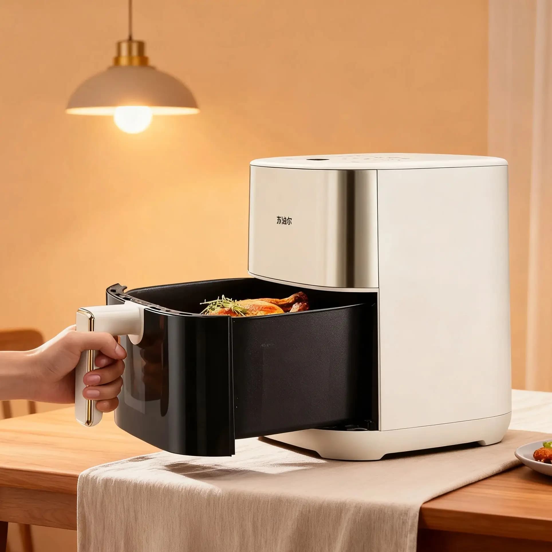 6 Liters SUPOR Air Fryer with Double Heat Source Fully Automatic Multifunctional Fryer with Smart Visual Touch Control