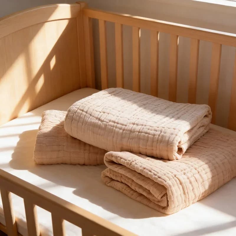 Coperta per neonati in cotone, traspirante, assorbente, morbida, delicata sulla pelle, portatile, ad asciugatura rapida, per uso quotidiano