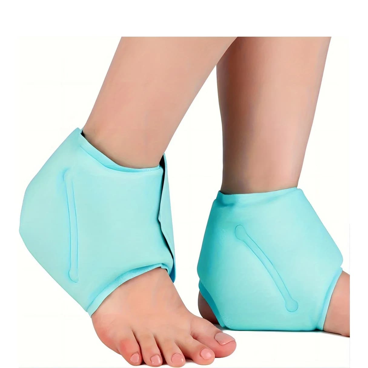 Supporto Regolabile per Caviglia con Impacco Caldo/Freddo, Fascia Riutilizzabile con Gel per Soffocamenti e Lesioni Sportive