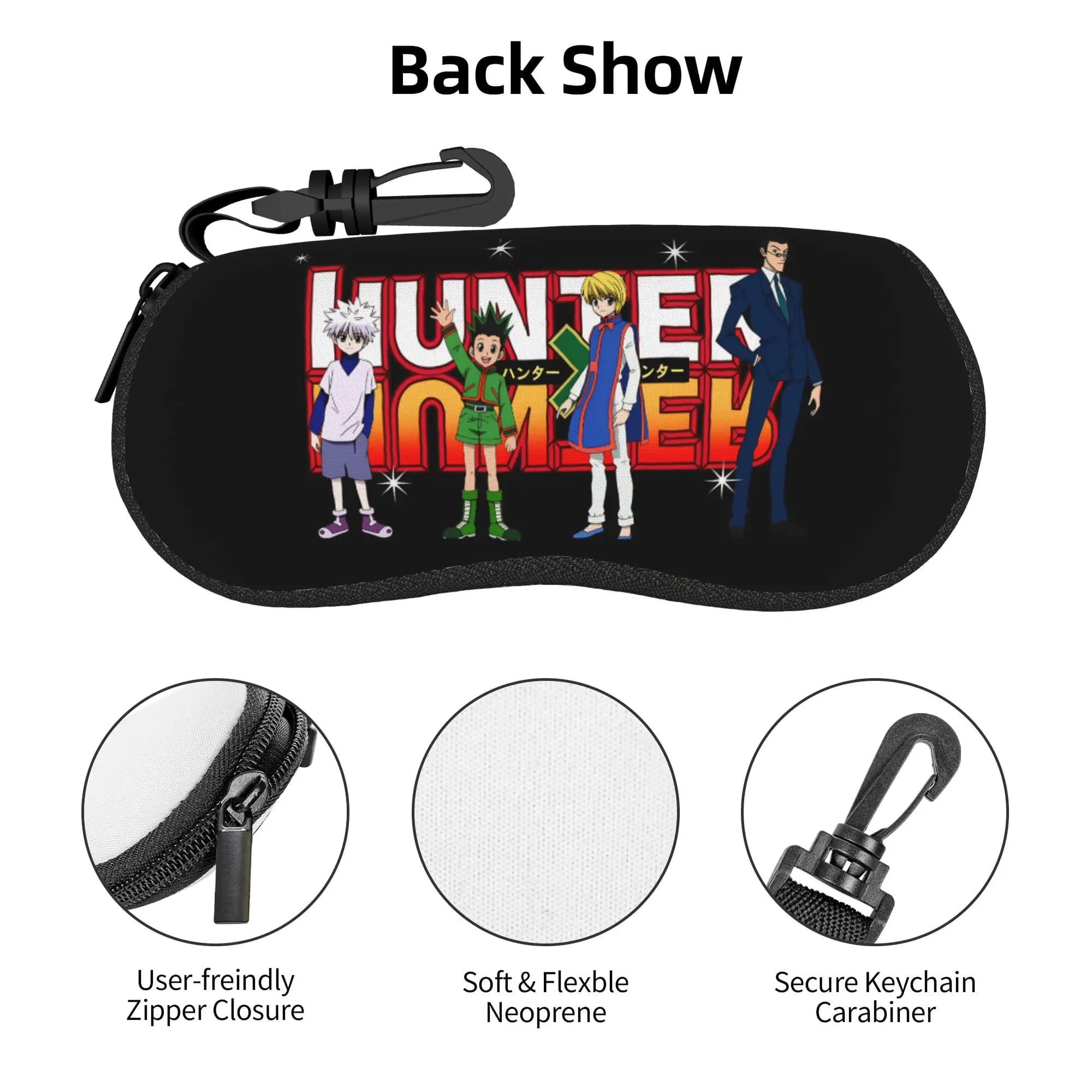 Leorio Paradinight Kurapika Hunter Custodia per occhiali elegante Killua Zoldyck Shell Custodia per occhiali da sole
