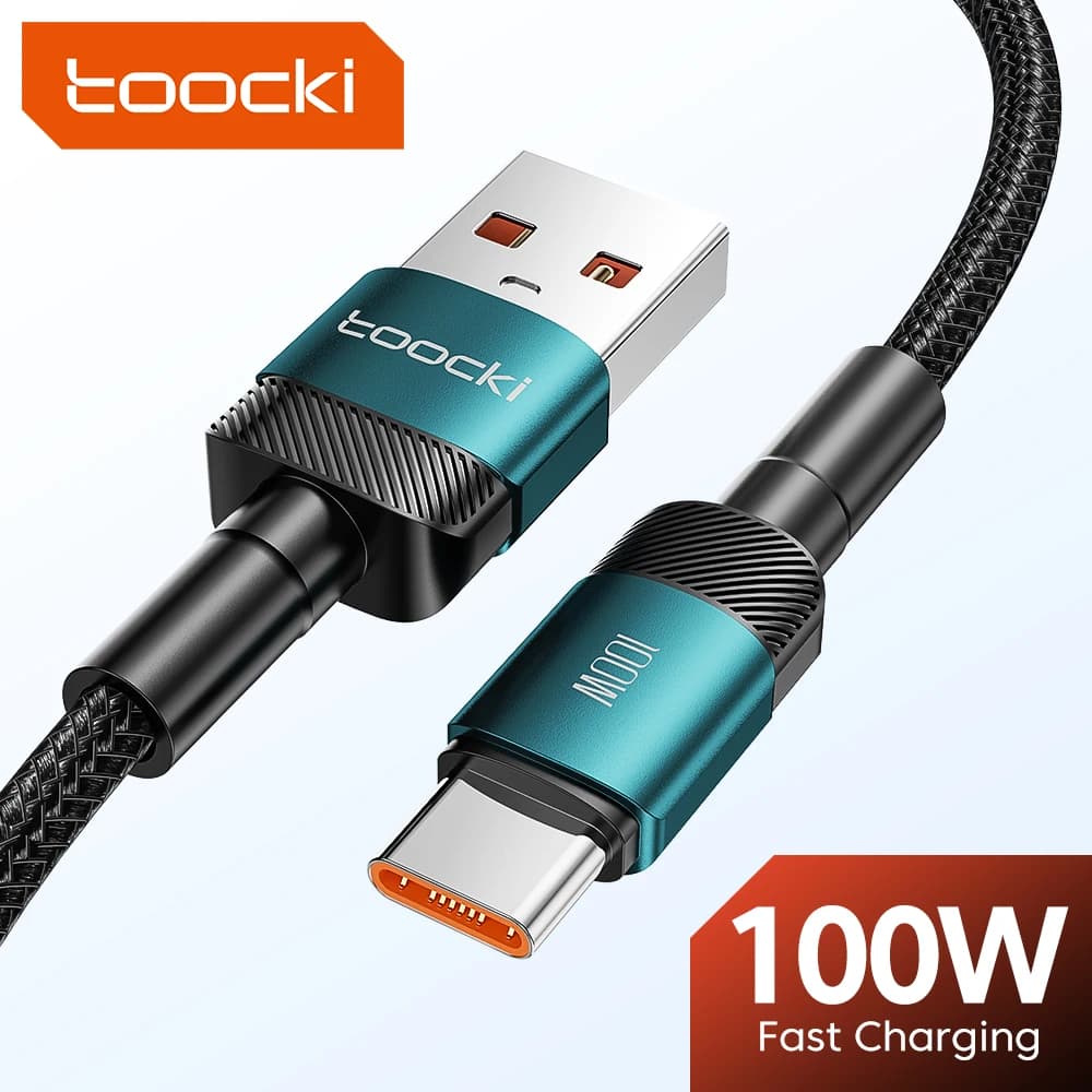 Toocki 100W 6A USB C Cavo USB dati di ricarica rapida Tipo C per Huawei Honor Oneplus Realme Xiaomi Samsung USB A a C Cavo del telefono
