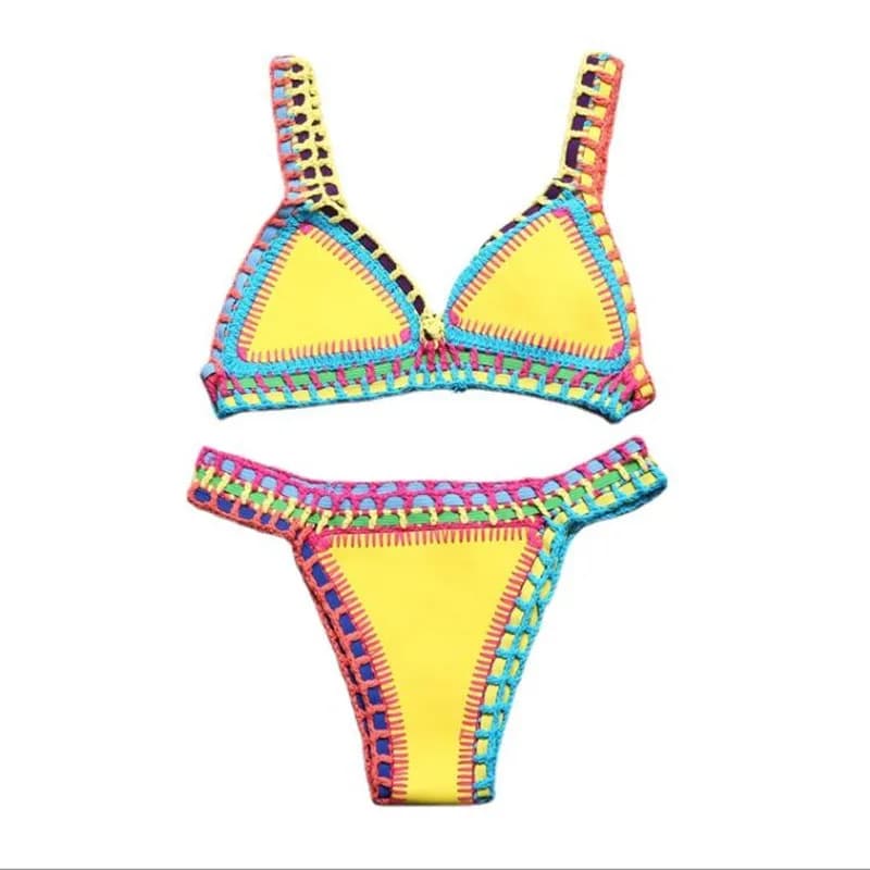 Sexy Bikini Women's Swimwear Summer Neoprene Bikini Beach Wear Surf Biquini Swimwear Women's Swimwear Two-piece Brazilian Swimwear Hot