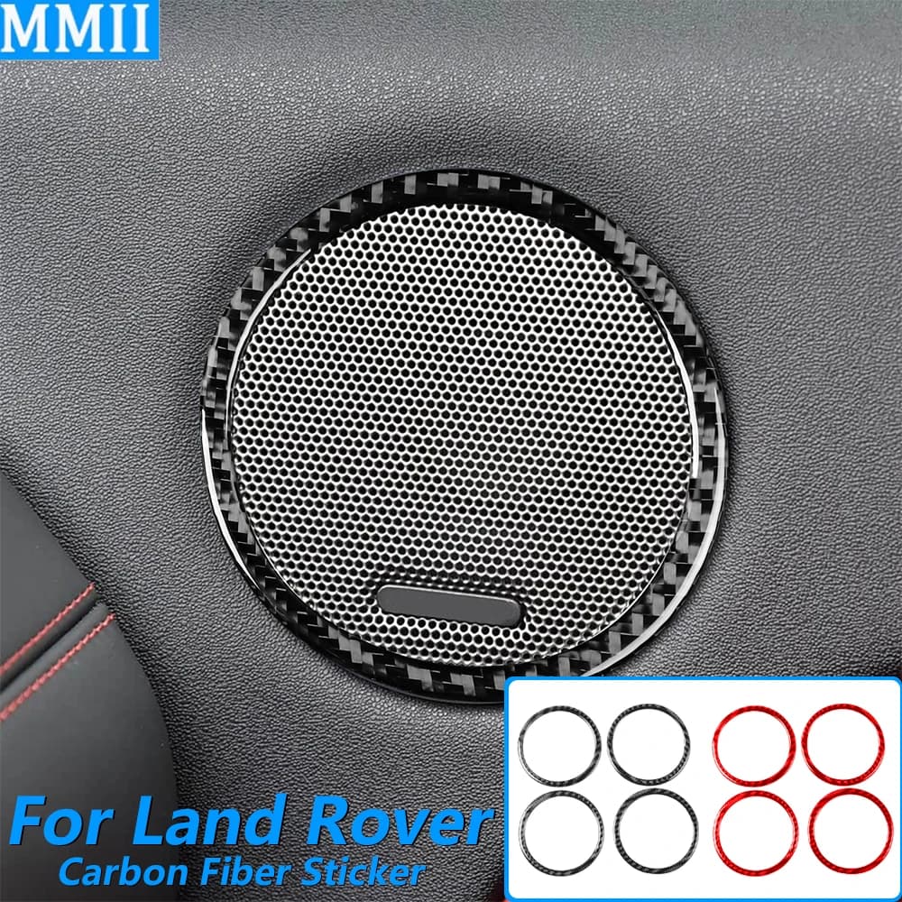 Per Land Rover Range Rover Evoque 2012-2015 Cornice in Fibra di Carbonio per Altoparlanti, Pannello Decorativo per Auto, Accessori e Adesivi