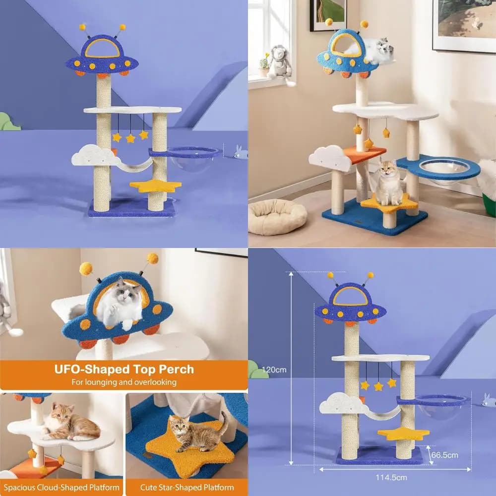torre per gatti interna multilivello con tiragraffi in sisal e verello superiore per arrampicata e riposo