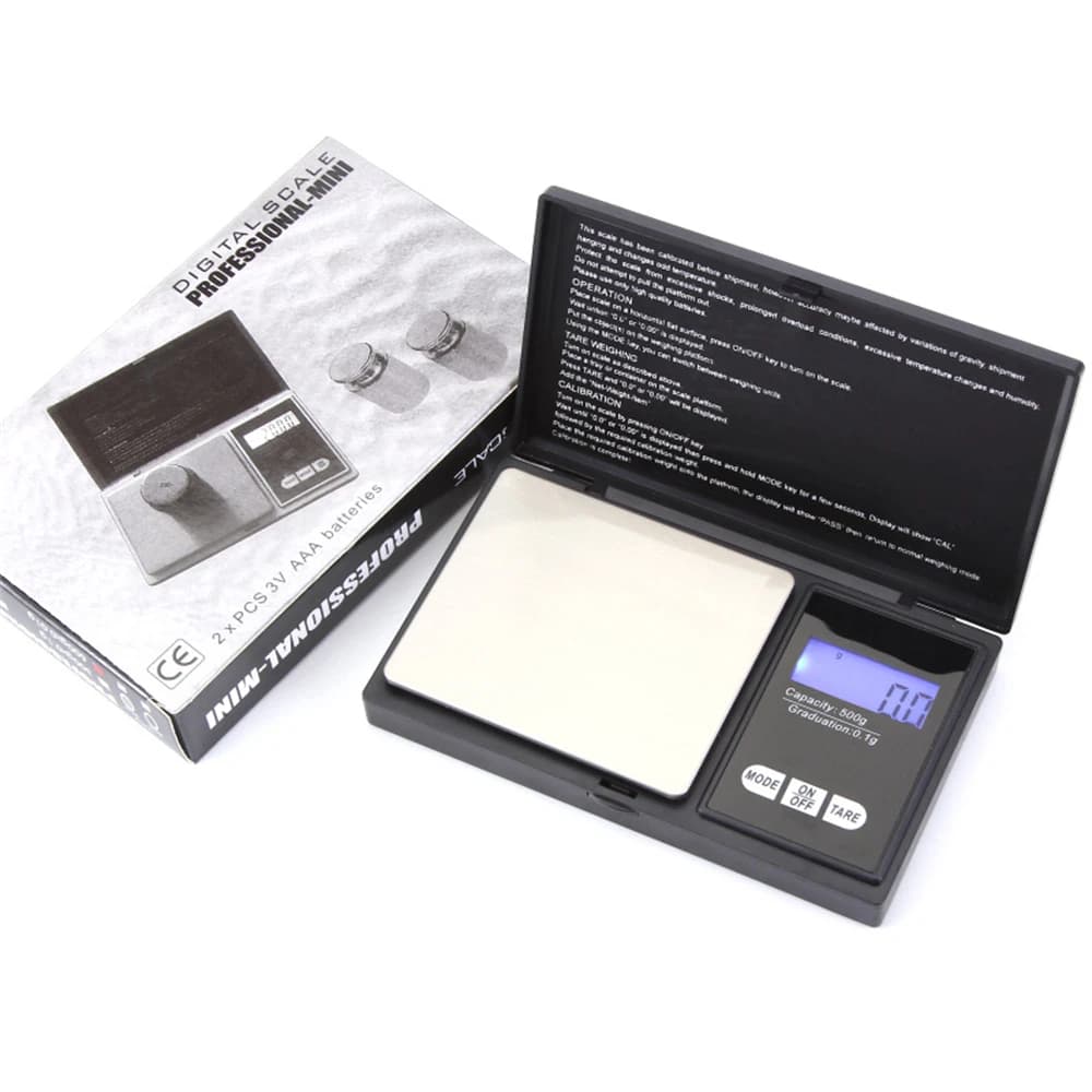 Mini bilancia per gioielli 0,01 g bilancia tascabile digitale elettronica in acciaio inossidabile bilancia in grammi d'oro bilancia da cucina portatile strumento di ponderazione