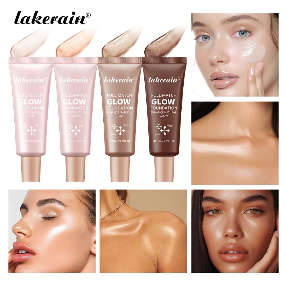 Lakerain Light Foundation Natural Liquid Corrector for long-lasting waterproof makeup and contortion Highlight 4 colors