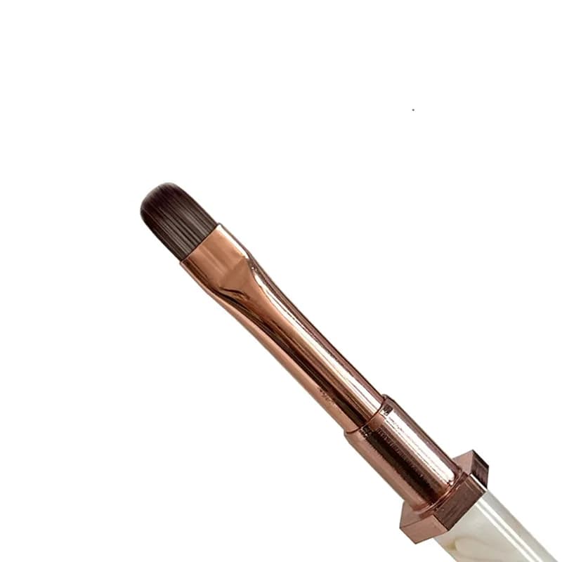 1/2 Pezzi Pennello per Unghie con Supporto, per Gel, Pittura, Estensione delle Punte, Costruzione in Acrilico, Accessorio per Nail Art