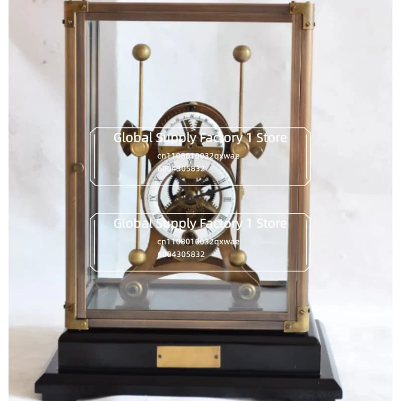 For Retro Table Clock Tabletop Vintage Classic Bedroom Desk Clock Aesthetic Elegant Table Clocks Pendulum Living Room