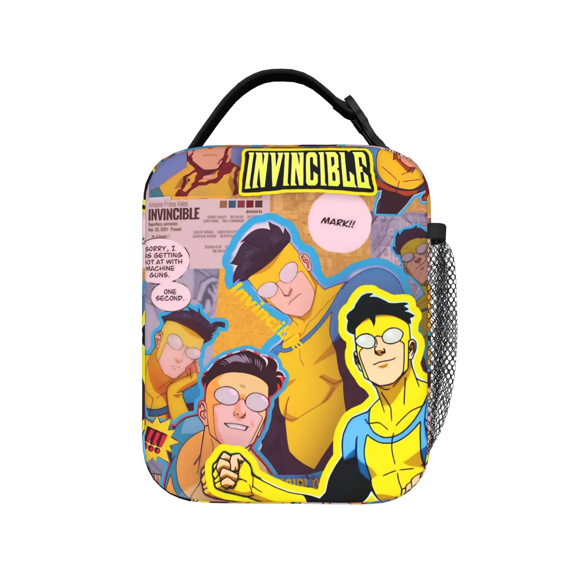 Borse termiche per il pranzo Invincibles Comic per picnic, contenitori portatili per alimenti, contenitori termici per il pranzo per uomini e donne