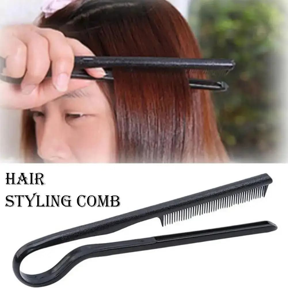 V-shaped hair plate comb, portable hairstyle combs Disordered hair finishing combs Steak to smooth Hairdresser