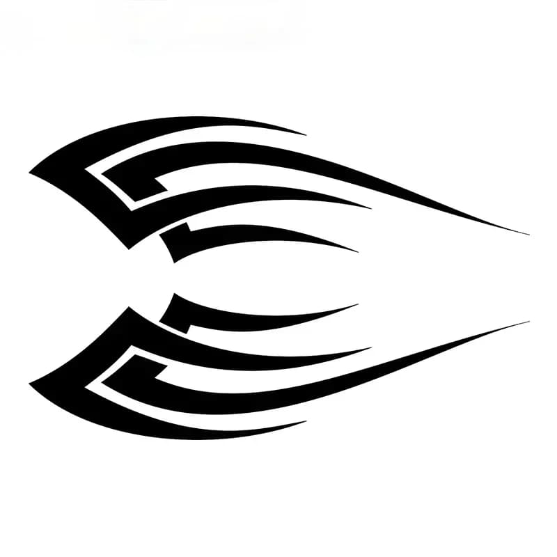 Car Sticker Tribal Creative Flame Waterproof Vinyl Decal for Car Motorcycle Decoration Complete helmet