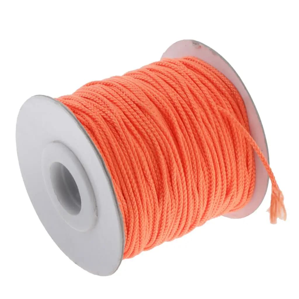 Bobina per dito subacqueo Corda per bobina Durevole 46 m Linea arancione fluorescente per accessorio per attrezzatura per immersioni in grotta per lo snorkeling