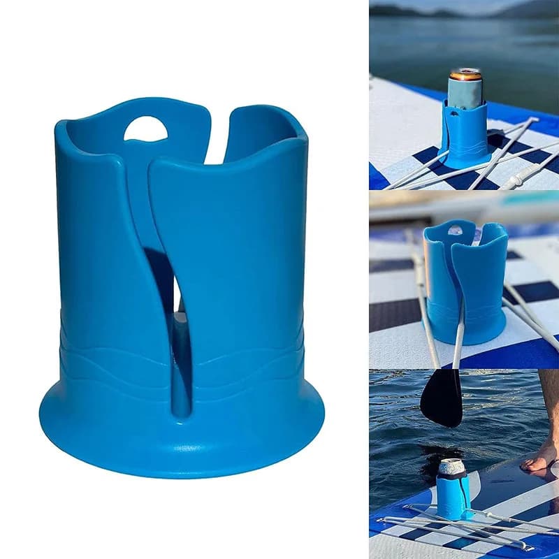 Paddle Board Cup Holder - Kayak Drink Holder for SUP, Paddle Board Accessories, No-Spill Elastic Cup Mount with Anti-Flip Design