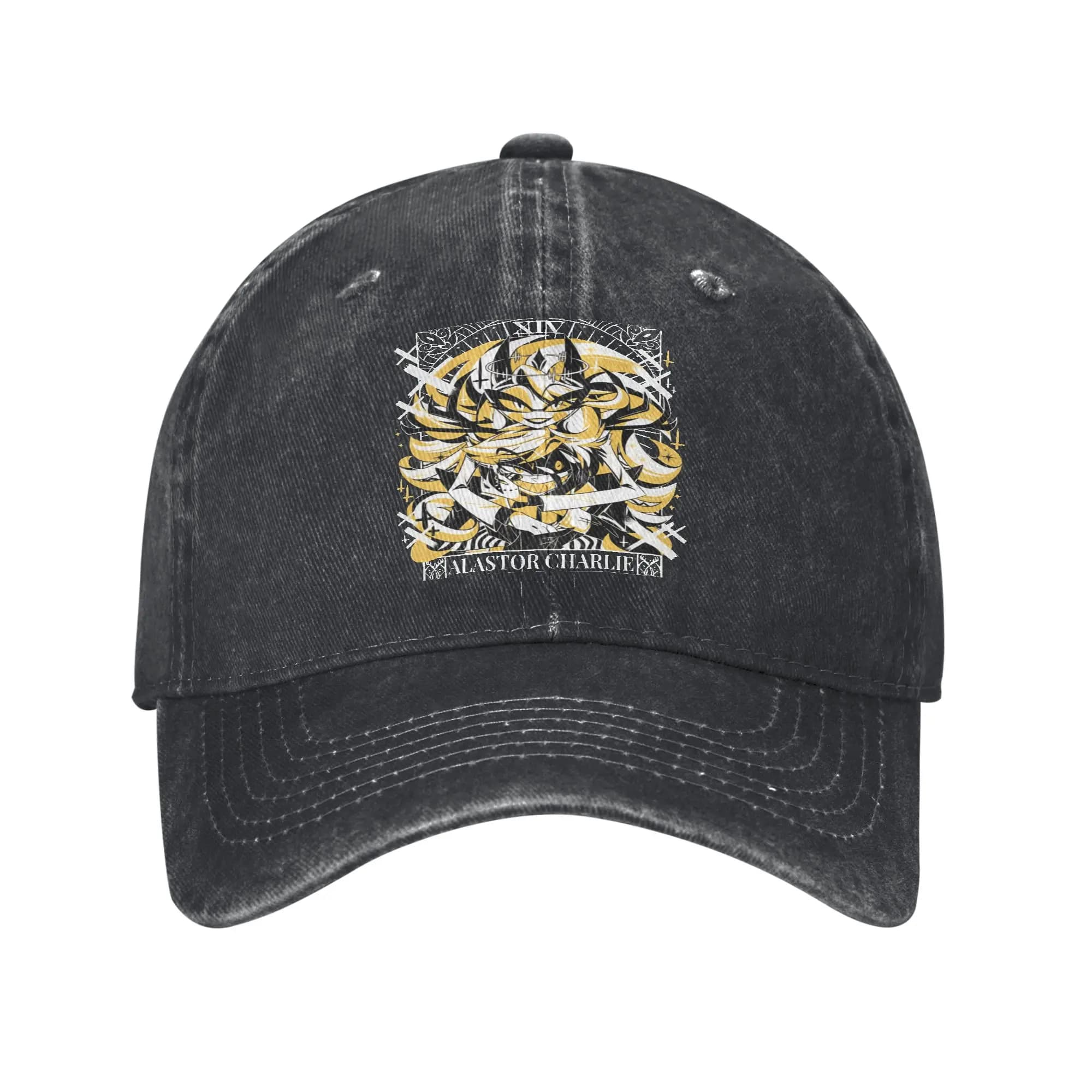Cappello multicolore Hazbin Hotel con visiera da donna, modello Charlie Tarot Card, personalizzato per la protezione del viso
