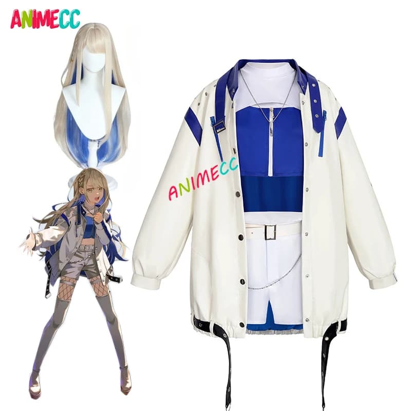 ANIMECC in stock Azusawa Kohane Cosplay Anime Project Sekai Palcoscenico colored! Vbs Stage Outfit Halloween party uniform for women