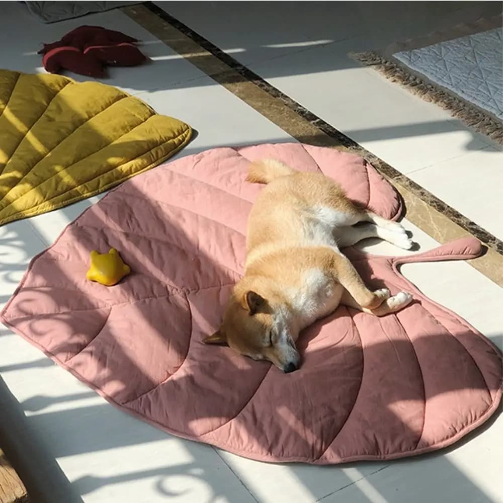Tappetino per foglie di raffreddamento per cani Tappetino estivo per cani Coperta per gatti Divano Letto per cani traspirante Lavabile per cani di taglia piccola, media e grande