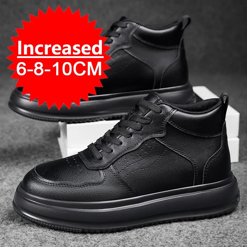 Scarpe da uomo con aumento di altezza dell'ascensore Scarpe da ginnastica Scarpe da uomo 10 cm Sport Casual Invisibile Interno Innalzamento 8 cm Scarpe di grandi dimensioni 37-45
