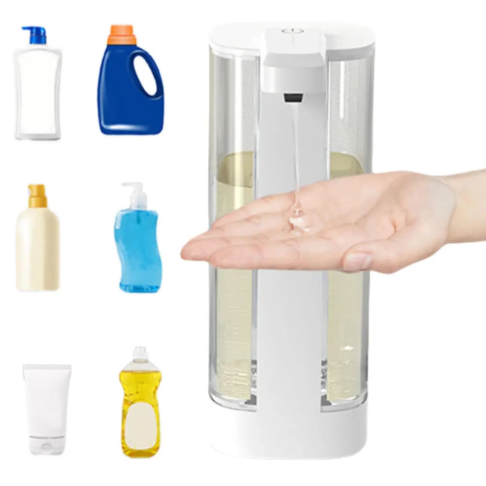 Dispenser di Sapone Elettrico Senza Contatto, Montaggio a Parete, Erogatore Automatico di Sapone per Cucina e Bagno