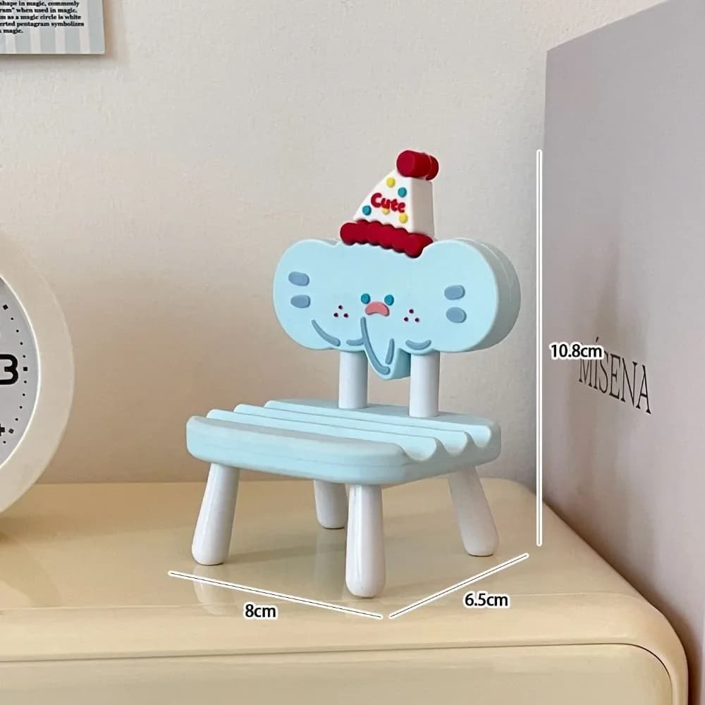 New Funny Cute Animal Desktop Phone Stand, Universal Tablet iPad Holder, Lazy Binge Watching Live Streaming Support Bracket for Office Bedroom Desk