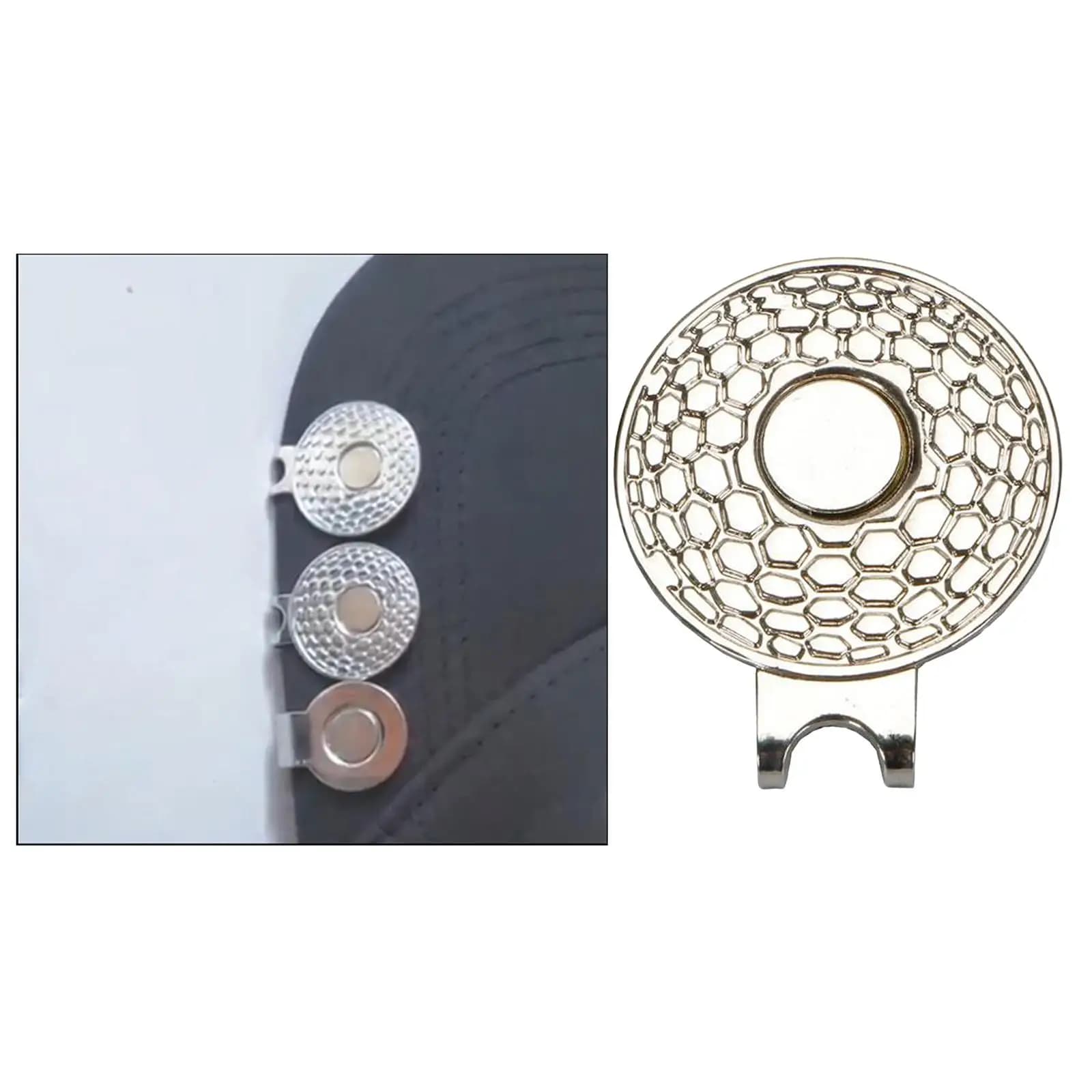 Clip Magnetico per Cappello con Marcatore per Palline da Golf in Lega di Zinco, Accessorio Personalizzato per Allenamento di Putting
