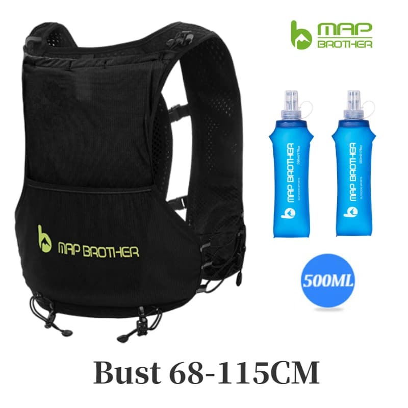MAP BROTHER New B108 5L zaino leggero gilet da corsa Nylon Hydration Pack Bag ciclismo maratona escursionismo ultraleggero portatile