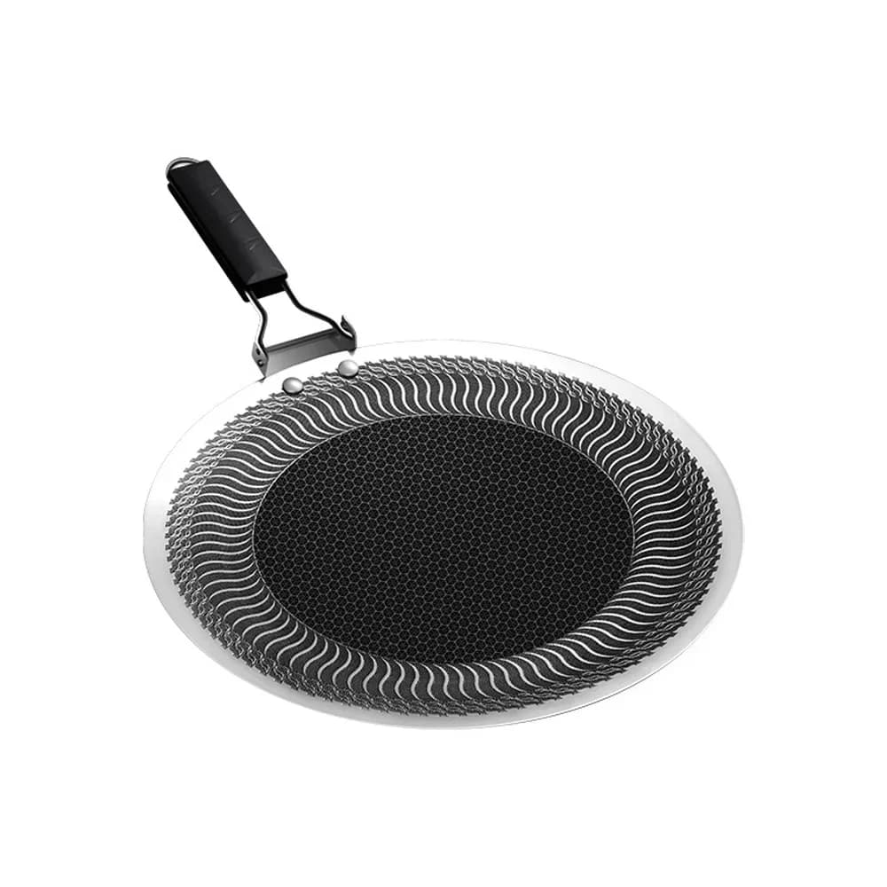 Nuova Piastra Rotonda Antiaderente per Barbecue da Esterno, Padella da Viaggio e Campeggio, Accessori per Barbecue
