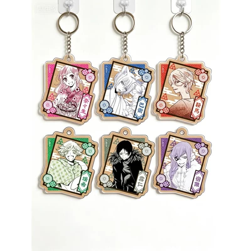 6CM Anime Kamisama Kiss Tomoe Nanami Action Acrylic Pendant Keychains Bag Decorations High School Student Display