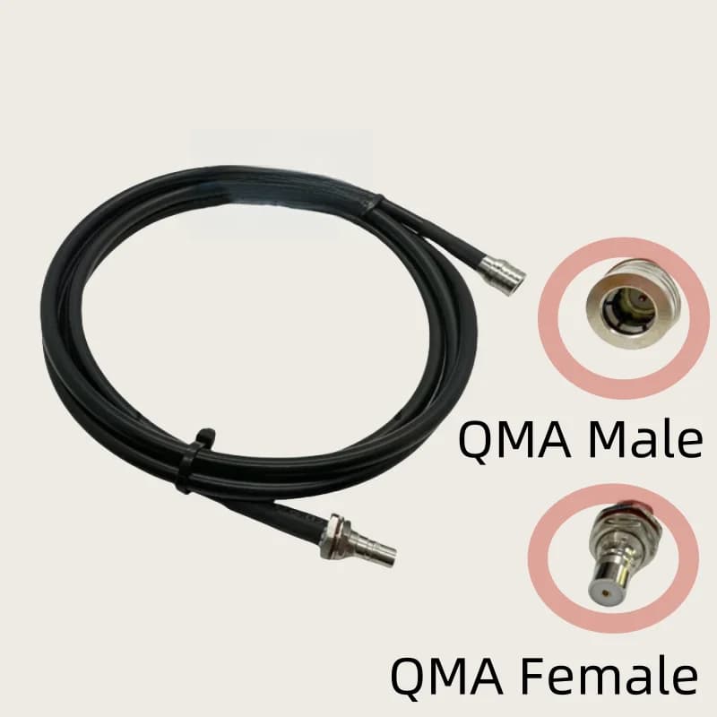 Cavo RG223 QMA Maschio a QMA Maschio Femmina adattatore ad angolo retto RG-223 50ohm Cavo coassiale RF Antenna WiFi Cavo di prolunga Pigtail
