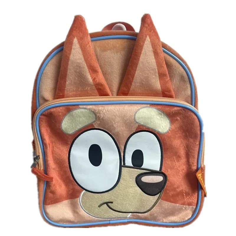 Zaino in tessuto Oxford blu con tasche, cartone animato, per la scuola e l'educazione precoce