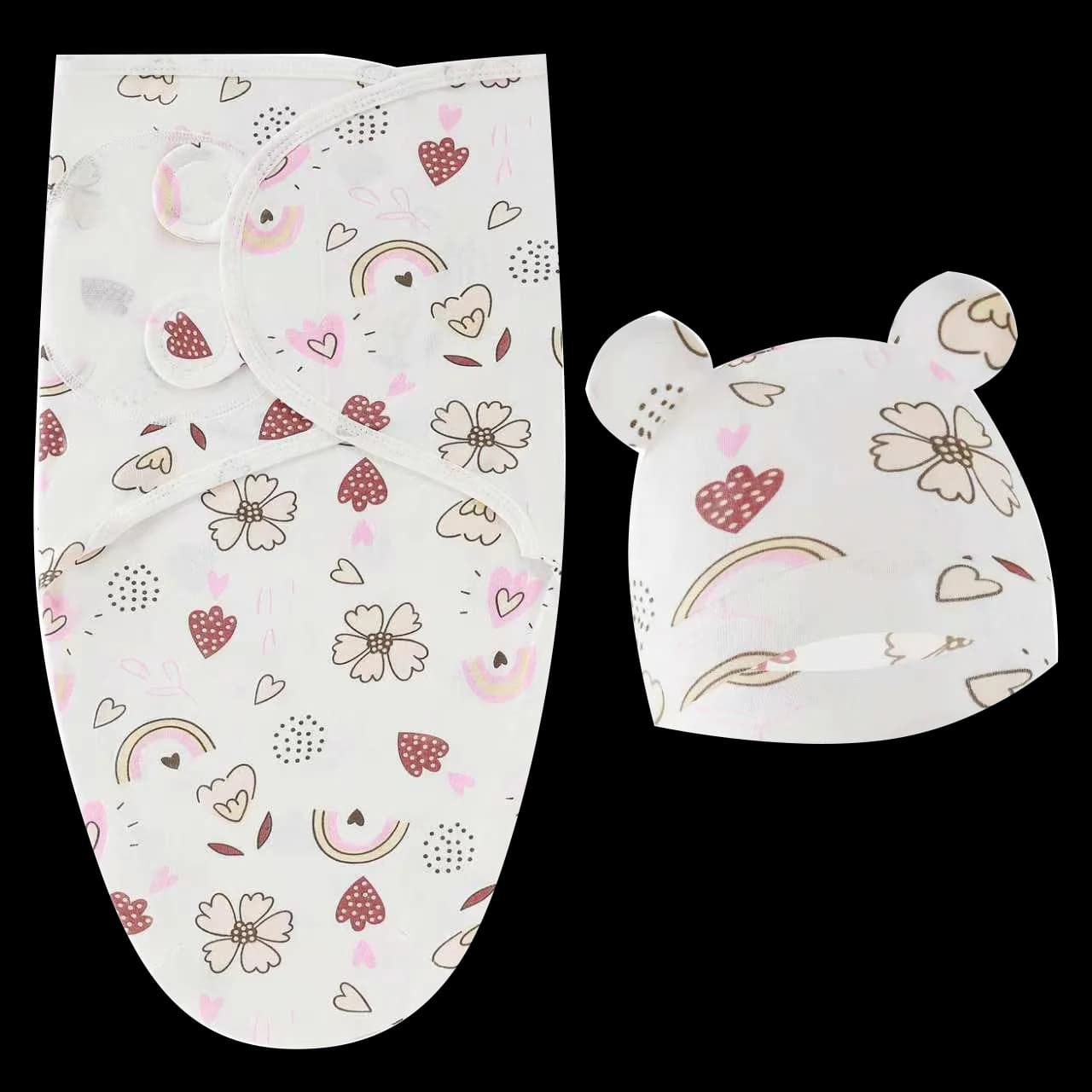 1 pz. Fascia Avvolgente Morbida per Neonati, Coperta a Bozzolo, Coperta Calda in Cotone per Neonati, Coperta per Lettino