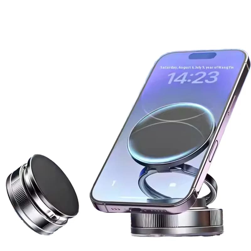 Supporto magnetico per telefono cellulare intelligente con rotazione multi-angolo da 360 gradi per scrivania da parete per auto, flessibile a mani libere