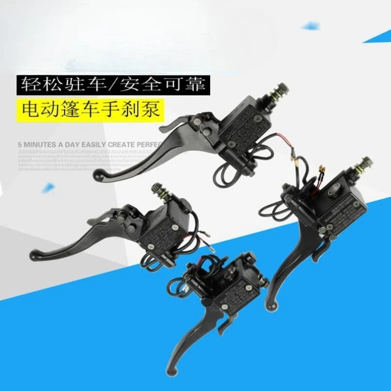 Disc Brake Master Cylinder Hand Brake Pump for Electric Tricycle 4‑Wheel Elderly Mobility Scooter Replacement Spare Part