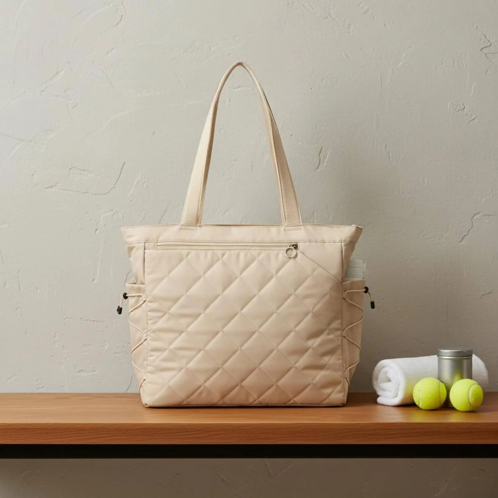 Borsa da Tennis con Scomparto per Scarpe, Contiene 2-4 Racchette, Impermeabile, per Allenamento Sportivo