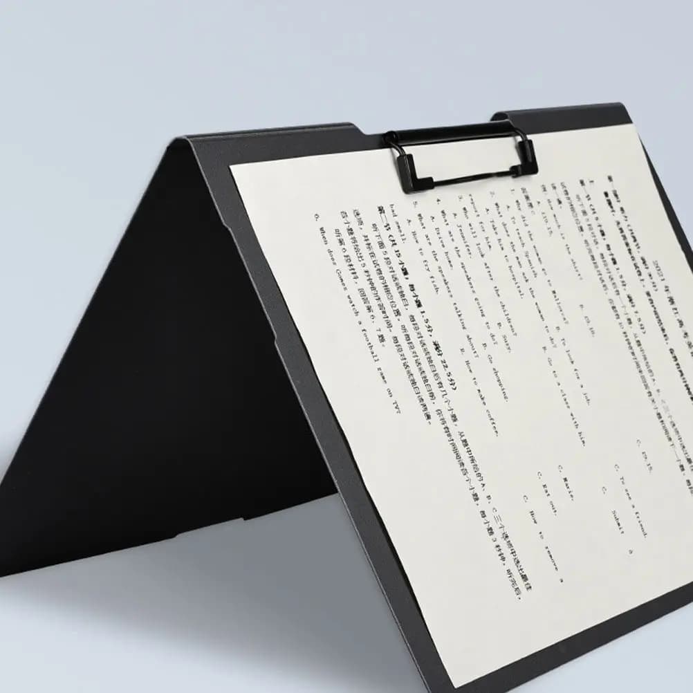 2 Pezzi Tavolette di Scrittura in Plastica Formato A4, Blocco Note Portatile per Disegno e Scrittura, Cartella Portadocumenti con Clip, Lavagnetta da Ufficio