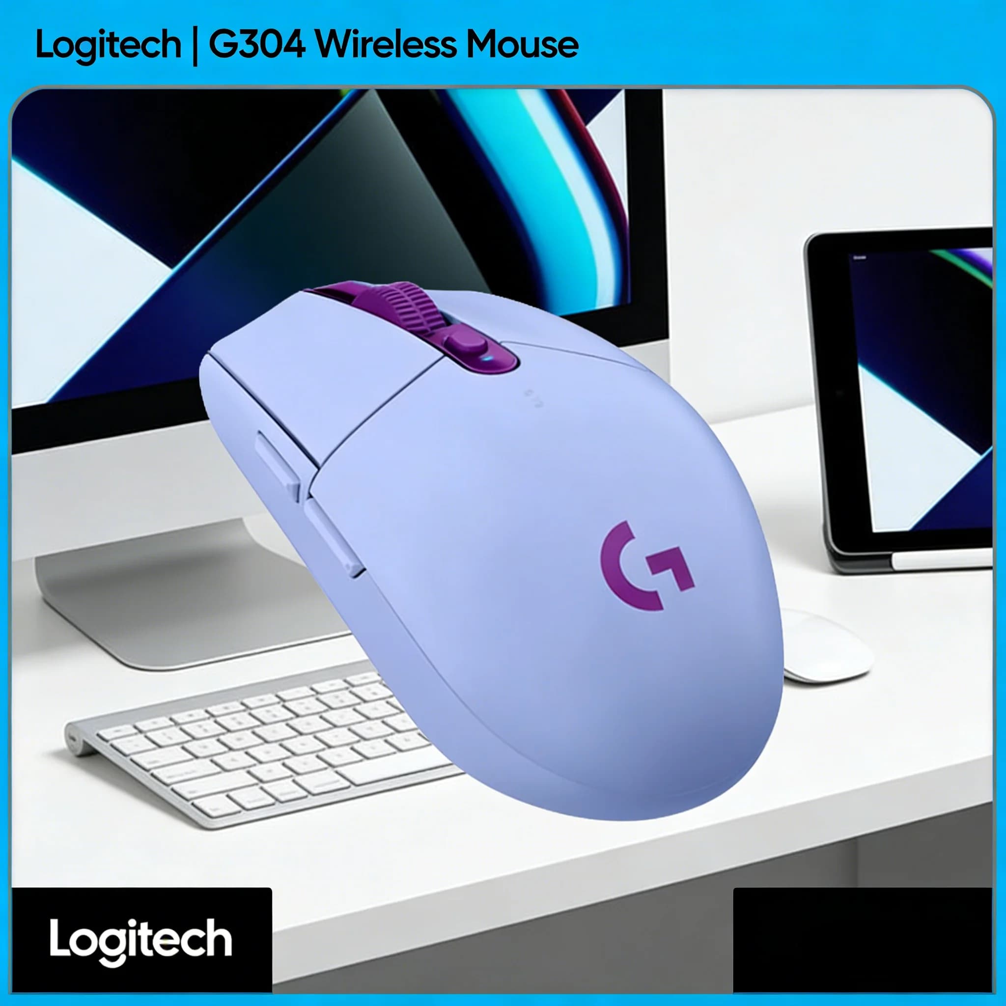 Mouse Wireless Logitech G304 G305 for Esports, Long Battery Life, 12000 DPI, for Beginners Players, Computer Accessories