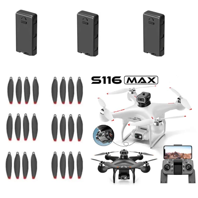 S116 Drone Battery S116 MAX RC Drone 3.7V 2000MAH battery/Propeller for S116 MAX RC Drone Accessories Blades RC Dron Batter