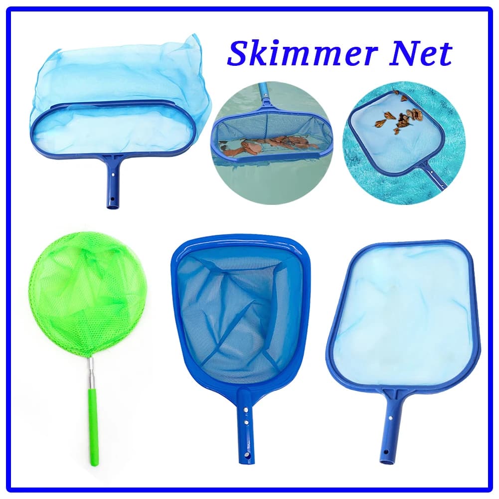 Rete per la pulizia della piscina all'aperto con manico Rete da pesca Retrattile Pratico portatile Multifunzione Accessori per la pulizia ecologici