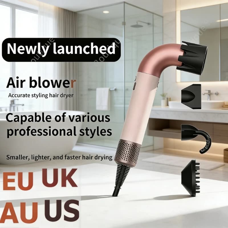 Professional Hair Dryer for Negative Ions, Rapid Drying, Portable Tool for Styling, for Home and Salon