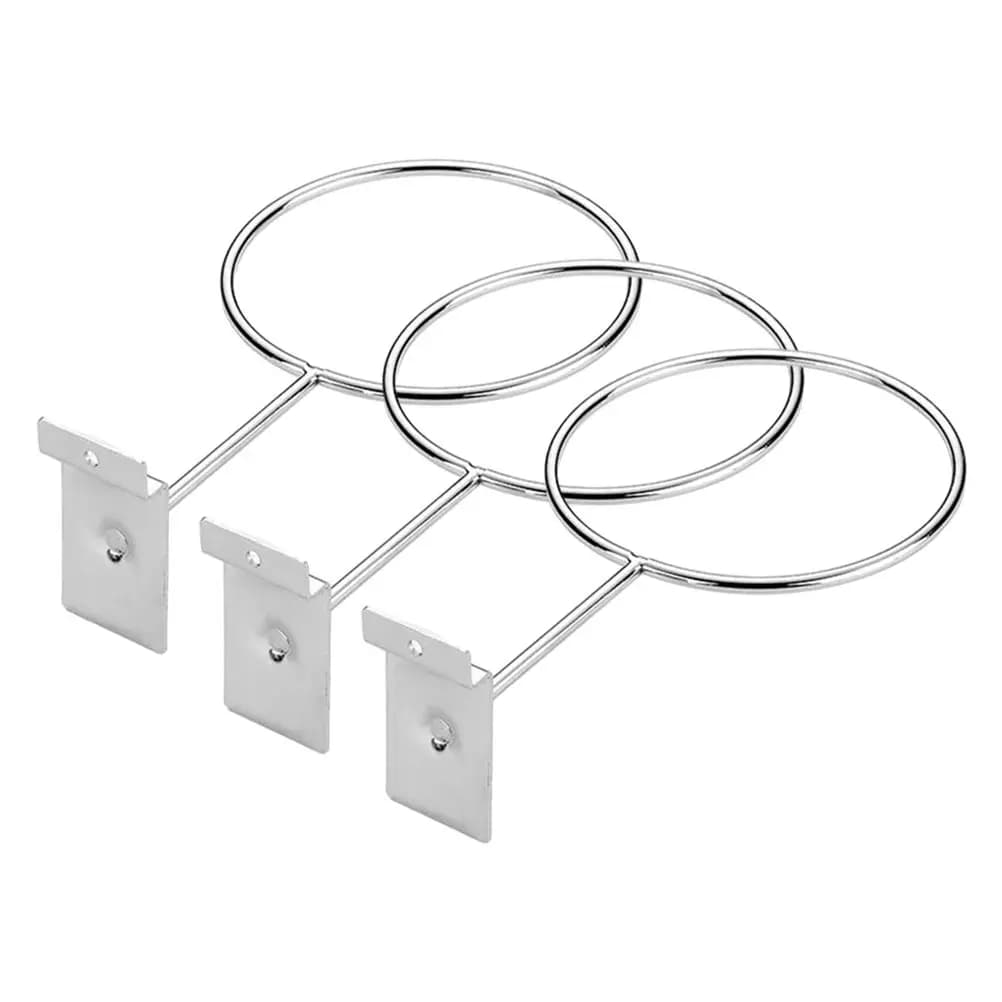 Set di 3 Supporti da Parete in Ferro Resistente per Palloni da Basket, Pallavolo e Calcio, per Casa, Garage e Palestra