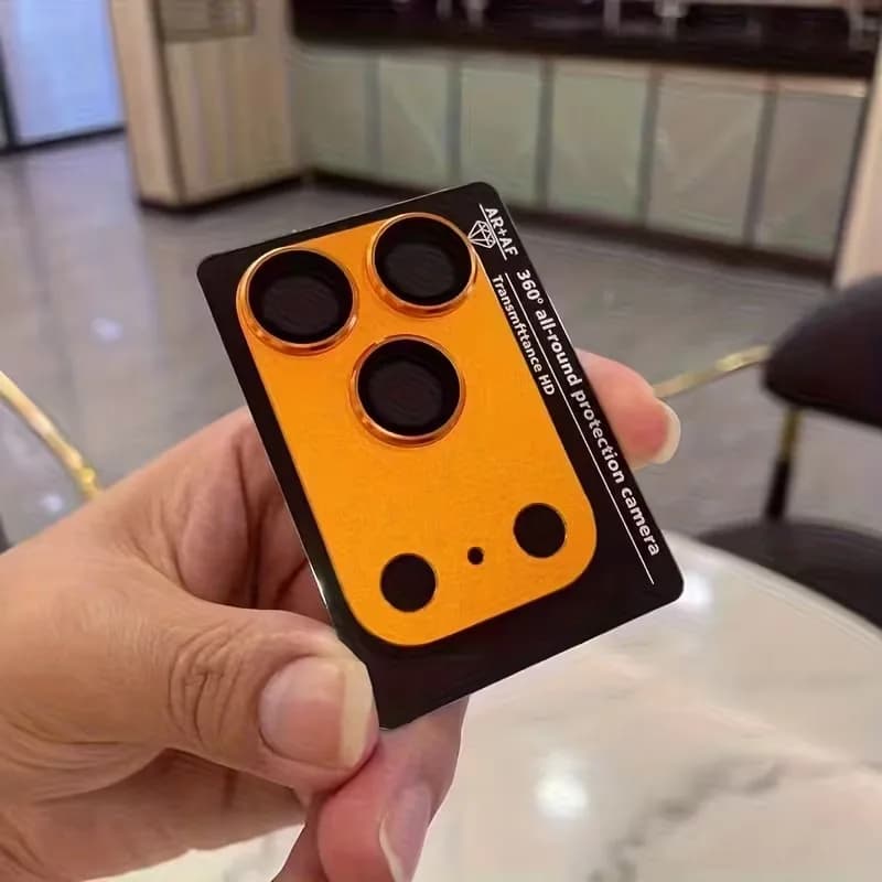 1 o 2 Pezzi Protezione per Fotocamera in Vetro Temperato con Tappo Protettivo in Metallo per iPhone 17 Pro Max