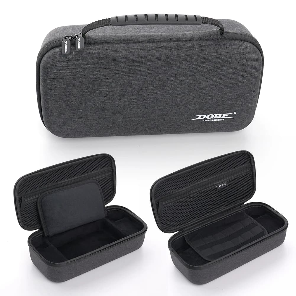 Custodia con Scatola Portacartucce per Giochi 8-Bit, Borsa Portatile con Tasca a Rete, Custodia per Console di Gioco per Switch 2 NS2
