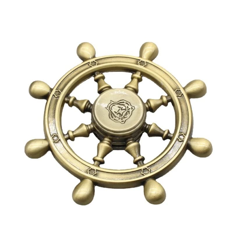 Barca pirata timone Mini Fidget Spinner Roller Mano Trottola Punta Giroscopio EDC Metallo Alleviare lo stress Riducendo i giocattoli Antistress