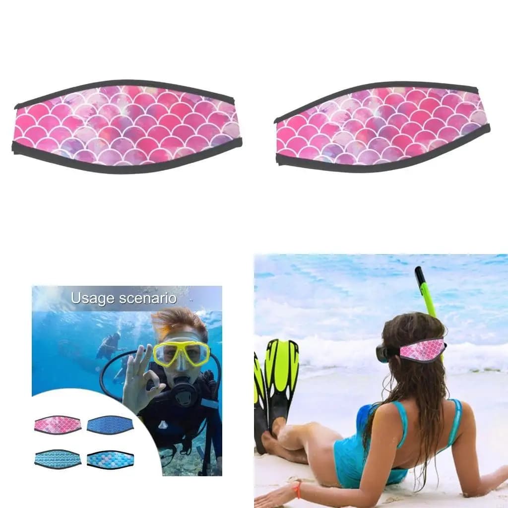 Neoprene mask strap covers, underwater mask strap, comfortable protective cover for hair